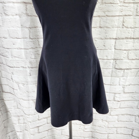 Brandy Melville Dress One Size Small Skater Black Preppy Square Neck Mini Clean - Picture 3 of 9